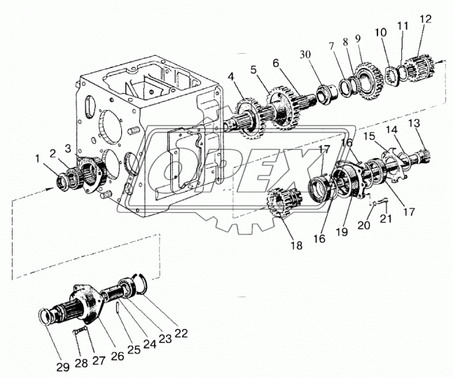 74-1701070 Шестерня промежуточная z=40/26 МТЗ РУП