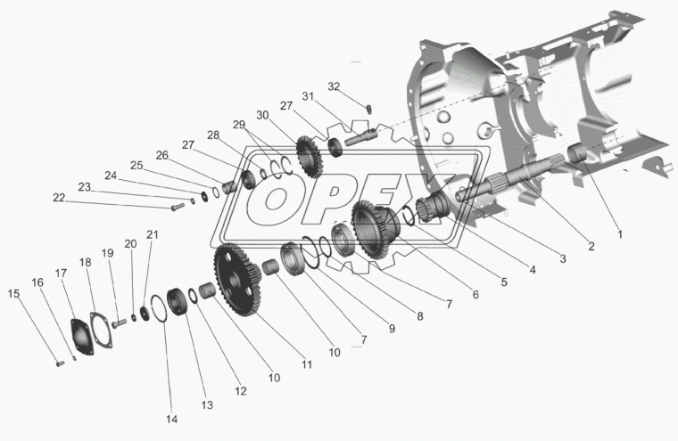 50-1601086 Шестерня привода z=34 МЗШ