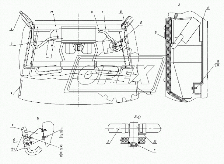 1522-8101100 Отопитель в сборе кабины МТЗ-80;82,800,900,1000,1200 (2 вентилятора) МТЗ РУП