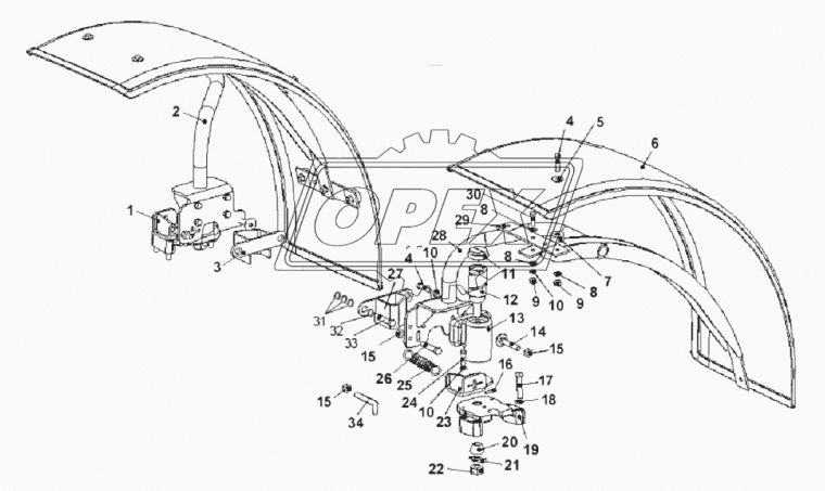822-8403115-01 Стойка МТЗ РУП