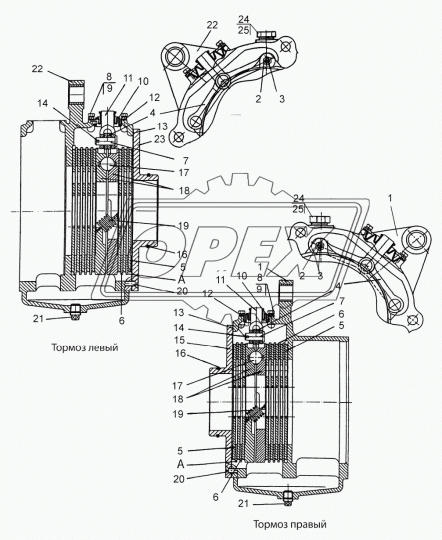 1221М-3502020-01 Тормоз МТЗ РУП