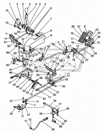 80В-1108344-01 Тяга управления подачей топлива, ф8,L=335 МТЗ РУП