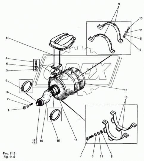 79092-1158210 Воздухозаборник МЗКТ