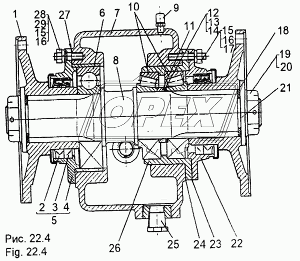 69237-2220070 Фланец фвнутр.=56; фнаруж.=230; 8отв.ф16 МЗКТ