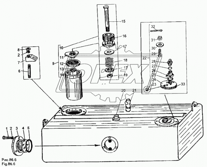 6515-8608030 Бак МЗКТ