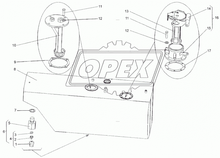 543-1101089-02 Прокладка ф105х140; 8отв.ф9 БЕЛОГ