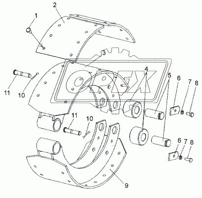 5336-3501107-10 Ролик тормозной колодки МАЗ; (в сборе со втулкой ) ТАИМ