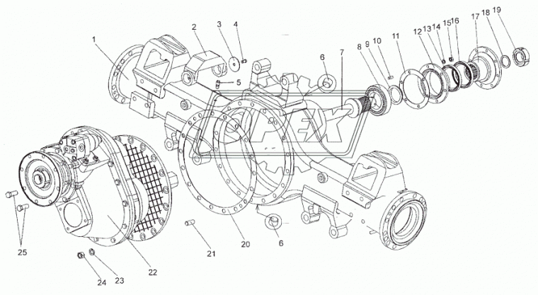 69237-2502010-10 Редуктор СМ кругл фл 8отв.ф12 с БМКД МЗКТ