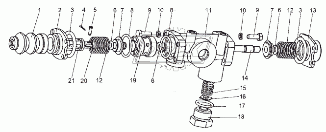 260002 Штифт ГОСТ-3128 ф5х16 цилиндрический; L1=13 под шплинт МАЗ