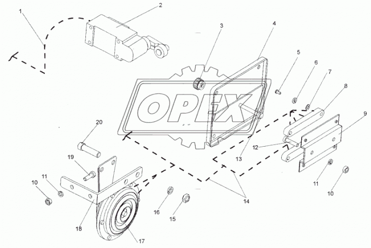 6422-3724544 Гайка С/И коробки жгутов МАЗ-64221 ОЗАА