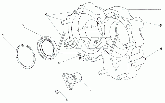 543-1308070 Сальник (манжета) 44х65-3; 2.2-44х65-3 БРТ