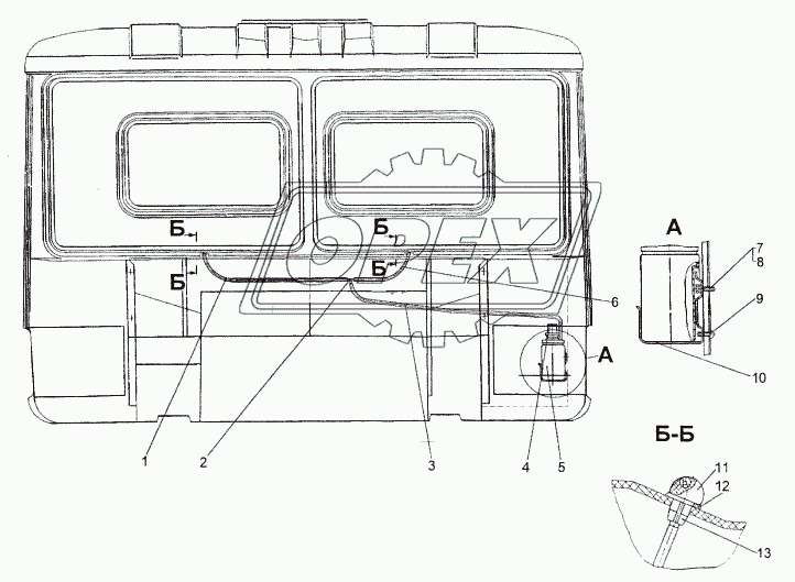 240037 Винт ГОСТ-11650 М5х16х2 (саморез) полукруг. голов. шлиц крепл. обоймы уплотнителя оболочек тяг МАЗ
