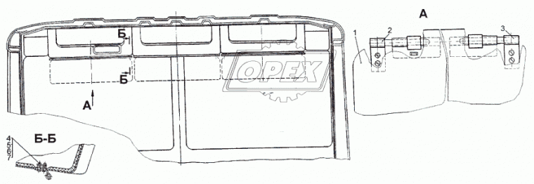 64221-8204037 Кронштейн козырька противосолнечного левый МАЗ