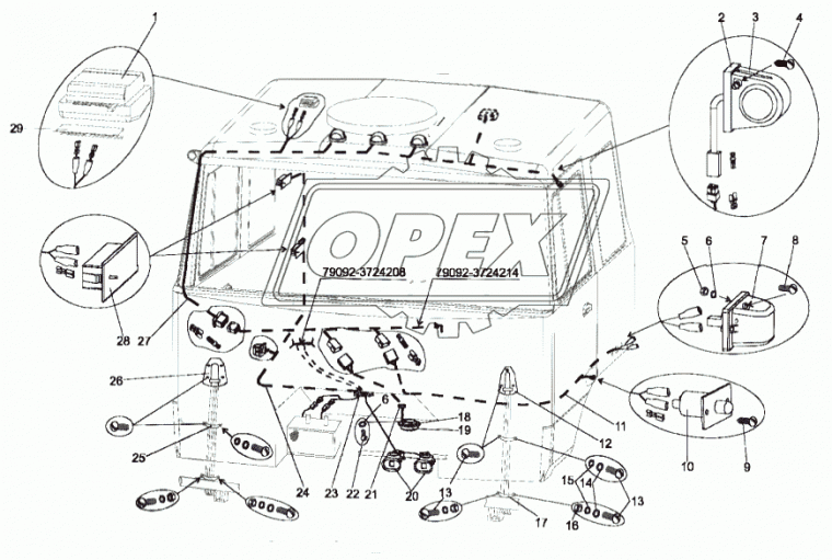 64221-3724063-01 Жгут по левому основанию РЫБИНСК