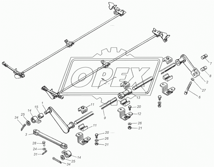 55102-8524326 Гайка тяги