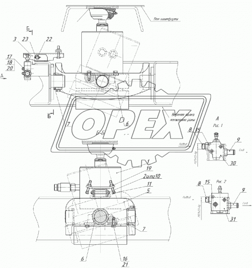 5511-8607048 Фитинг Штуцер Рнаруж=М24х1,5/М27х1,5 К=30 L=43 крана управления подъема платформы КАМАЗ