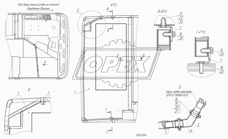 1/33039/01 Винт ГОСТ-17475 М8х30х1,25 Р=22 с пот.голов. БелЗАН