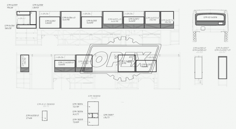 5299-5403505-02 Стекло передней двери НЕФАЗ 5299