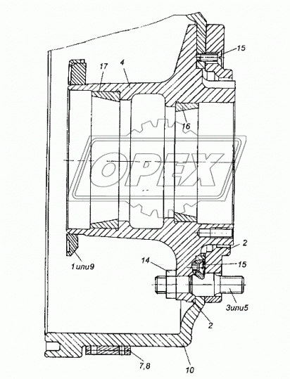 4310-3103070-10 Шпилька колеса 4310 М20х87х1,5, 20/28 КАМАЗ-УВК