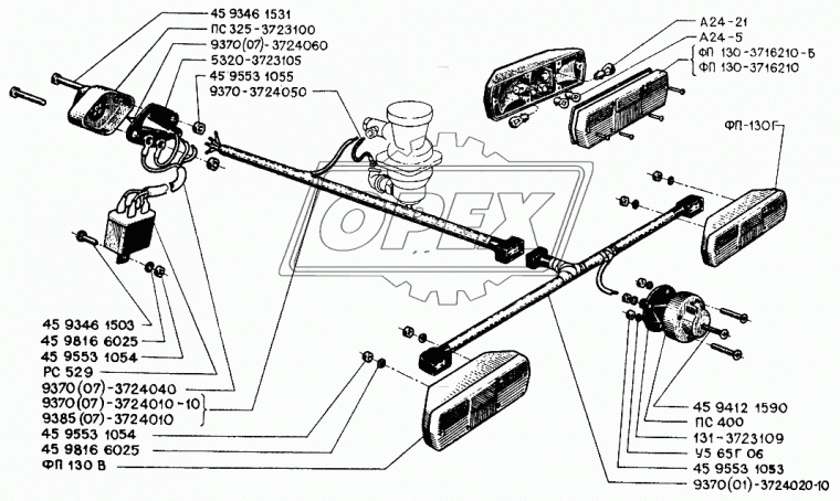 937007-3724010-10 Жгут проводов центральный с колодкой РЫБИНСК