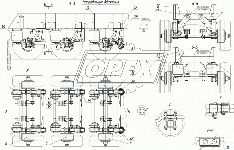 03.341.05.03.0 Болт С/И М30х210х3,5 Р=52 К=46 (M30х200/ф52 FRUEHAUF (1970-2020) BPW