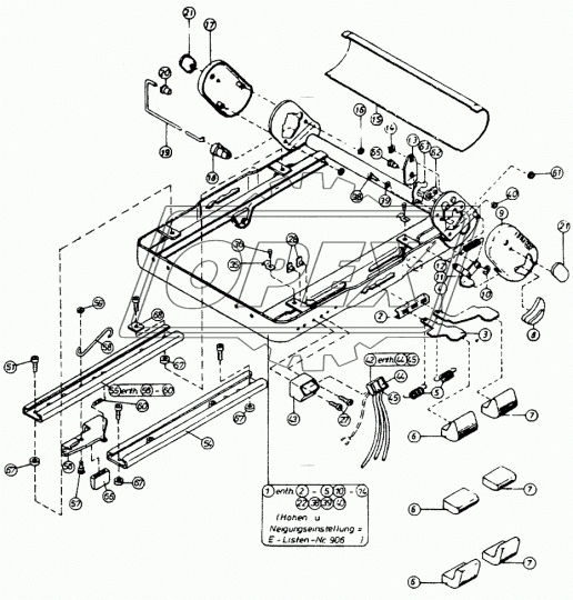 43011 Тележка-лежак; 1010х475х130 с подсветкой пластик Vorel