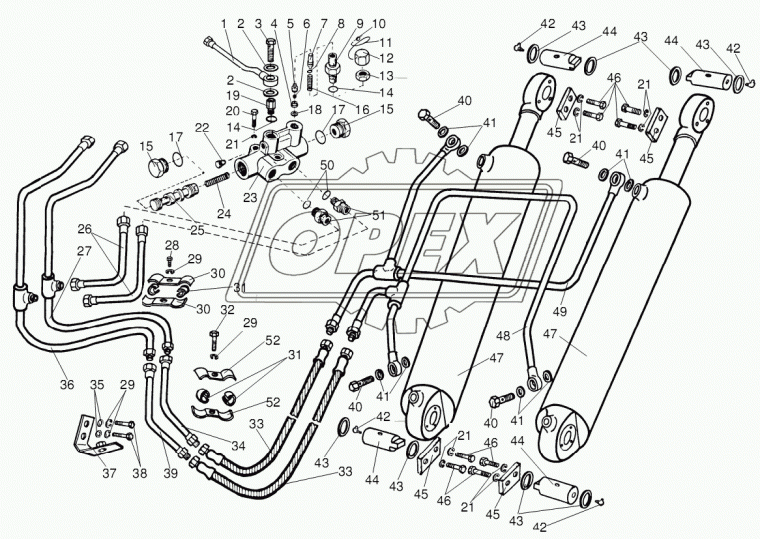 55-47-668-Б Гайка С/И гидроусилителя гидросистемы ТДТ-55