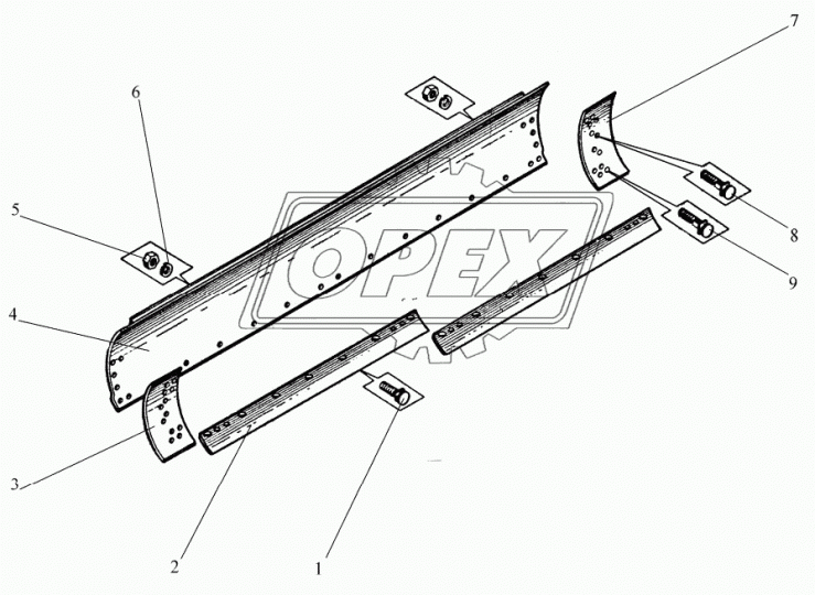 1820.180.14 ст.65Г Нож отвала ДЗ122.143.180,ГС-14.02 МРМЗ