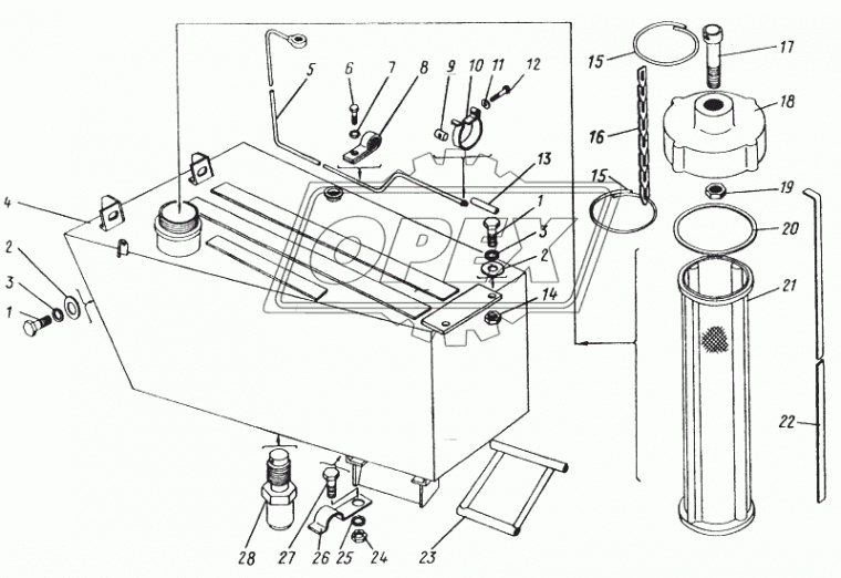 ТО-30.41.01.110 Подножка ОРЛ.ПОГРУЗ