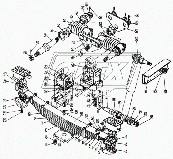 3205-2913008 Пружина С/И дополнительная в сборе (правая) (балансир правый в сборе); без "будильника" ПАЗ