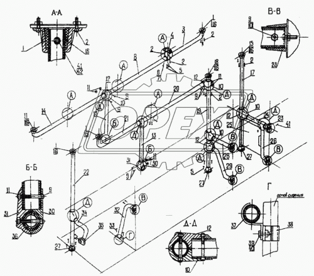 3205-8202047 Поручень вертикальный ПАЗ