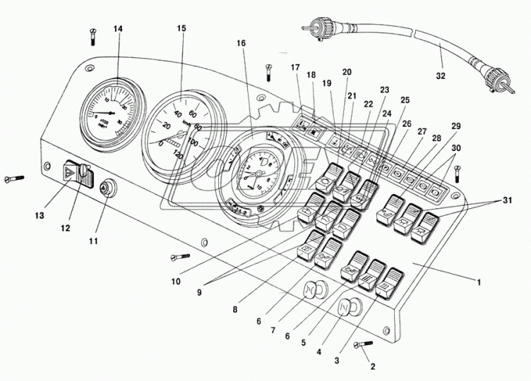 3205-3805006 Панель приборов в сборе