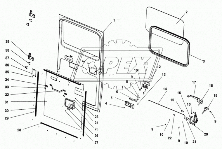 3205-6200010-10 Дверь запасная/ст.обр./ ПАЗ