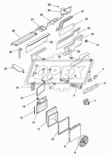 3205-8102010 Вентилятор (печка) обдува ветрового стекла в сборе (улитка) ПАЗ