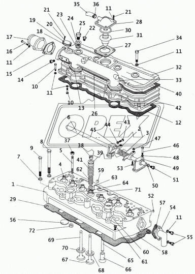 245-1003270-Б Труба (сталь) ф65; h=105 h1=98 ; фланец 3отв.ф10 воздухоподводящая ММЗ