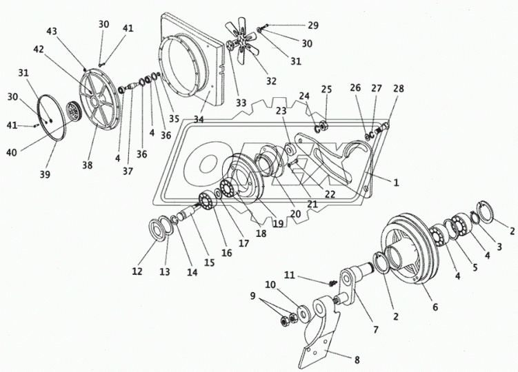 3205-1309019-10 Кожух вентилятора (сталь) L=590х660; ф530 ПАЗ