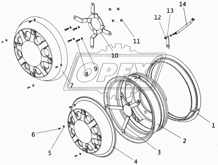 11-3116010-01 Шланг подкачки к шинам межколёсный L-315 ДВЗ