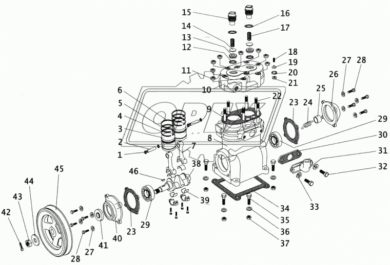 51-060-47-01 Кольцо маслосъемное ЧТЗ