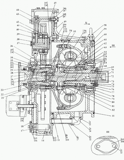 42215 Подшипник 75х130х25 ролик.радиал. 1-ряд. (внутр.обойма подвиж. с буртом); трансмиссии Т-40