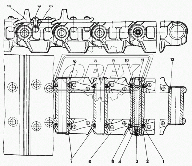 58-22-5 Пробка коническая ф15, h=17 замыкающего звена гус., полая ребристая заглушка, капрон Т-130 ЧАЗ