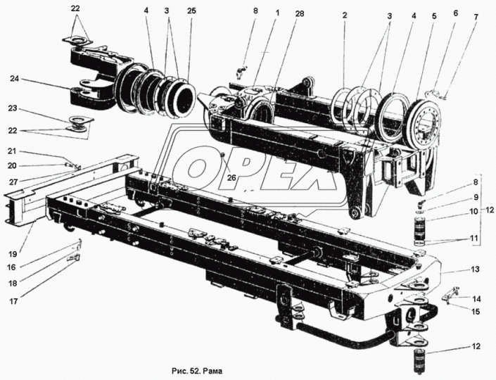 700.28.00.048-03 Прокладка (сталь) ф230х285х1,2; 15отв.ф17 регулир.крышки ПТЗ