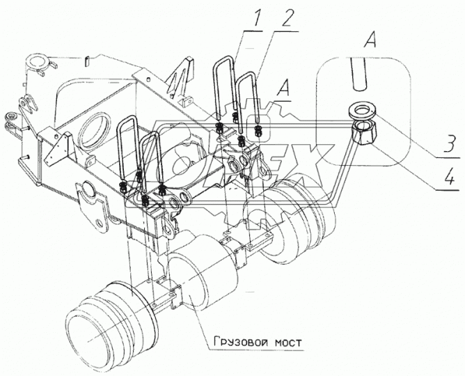 700А.0023014-03 Стремянка L=510х140 М27х3