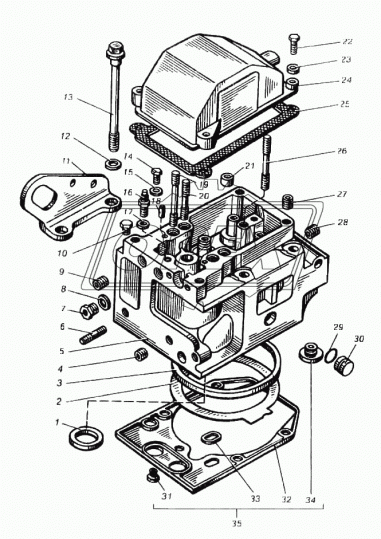 840.1003013-10 Головка блока цилиндров дв.ЯМЗ-840,850,ТМЗ-8421,8424,8481; без клапанов
