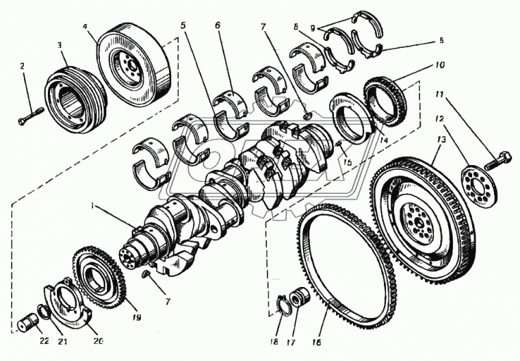 841.1011240 Шестерня привода масляного насоса ведущая ТМЗ