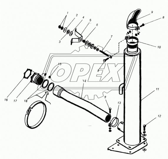 700.1701458-1 Кольцо стопор. С/И ф95х100х3, сталь,замковое, КПП (чугун) (вал ведущий КП) (ПТЗ) ПТЗ