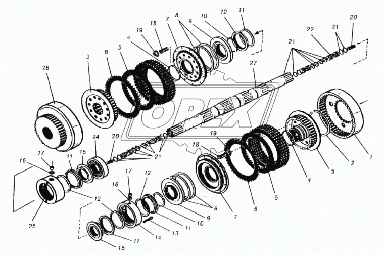 700.1701343 Пружина стяжная L=48 (14вит.) ф10х14 dвитка=2 ведущего вала ПТЗ