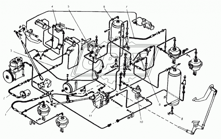 2765020-3500160 Рукав ВД (шланг) L=630 Ш=М14+К17/Ш=М16+К14