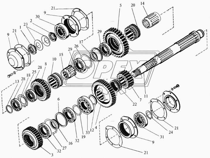 36216 Подшипник 80х140х26 шарик.радиал.1-ряд. (закрытый); (полузакрытый)