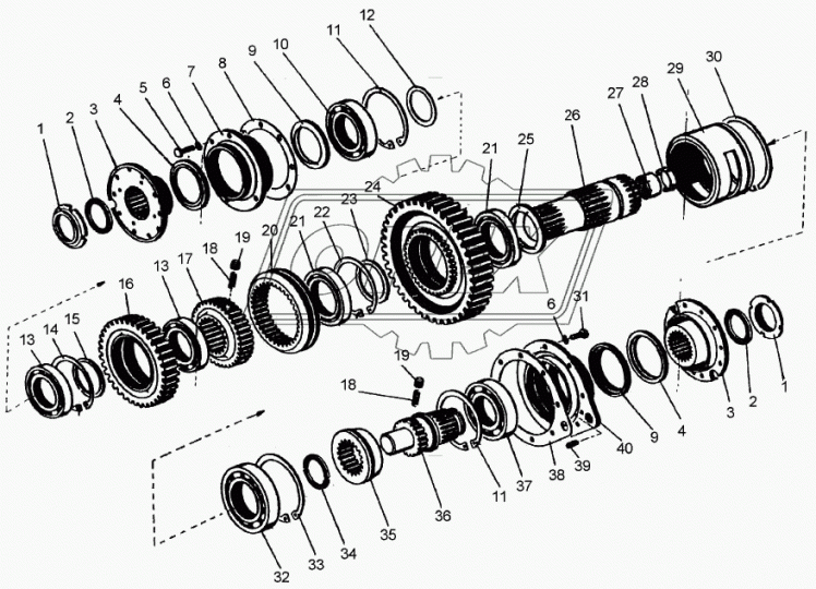 700.1701171-1 Муфта Zвнутр.=36, под вилку, зубчатая передвижная ПТЗ