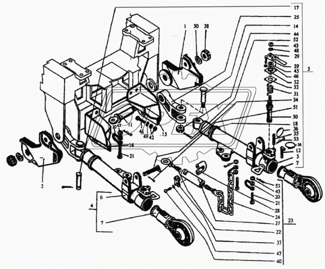 700.4628290-1 Раскос горизонтальный в сборе ПТЗ